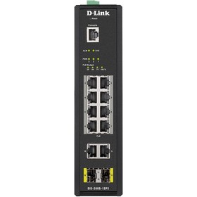 Коммутатор D-Link DIS-200G-12PS/A, управляемый, 10х10/100/1000BASE-T