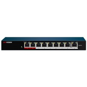 Коммутатор Hikvision DS-3E0109P-E/M(B), неуправляемый, 9x10/100BASE-TX