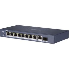 Коммутатор Hikvision DS-3E0510HP-E, неуправляемый, 9х10/100/1000BASE-T