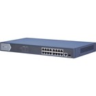 Коммутатор Hikvision DS-3E0518P-E/M, неуправляемый, 16х10/100/1000BASE-T - фото 51686306