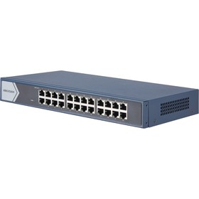 Коммутатор Hikvision DS-3E0524-E(B), неуправляемый, 24х10/100/1000BASE-T