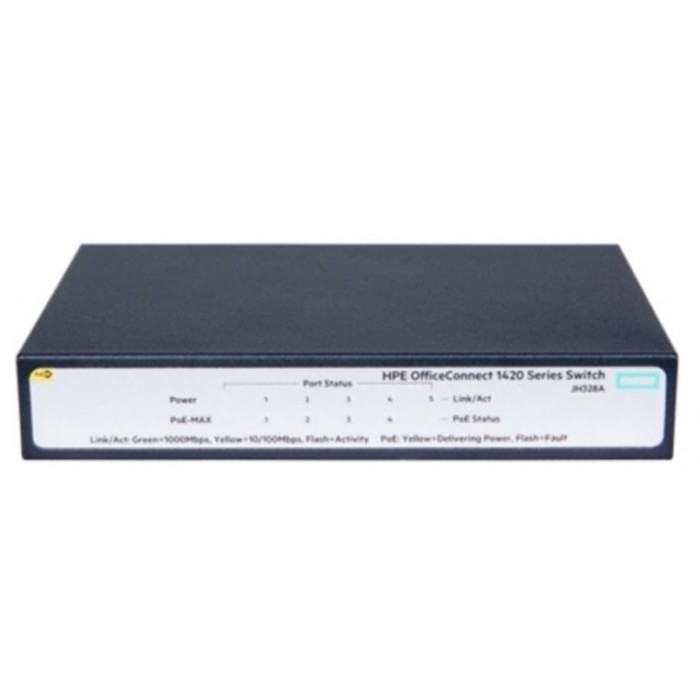 Коммутатор HPE OfficeConnect 1420 JH328A, неуправляемый, 5х10/100/1000BASE-T - фото 51307703 Коммутатор HPE OfficeConnect 1420 JH328A, неуправляемый, 5х10/100/1000BASE-T - фото 51307703
