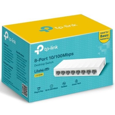 Коммутатор TP-Link LS1008, неуправляемый, 8×10/100BASE-TХ
