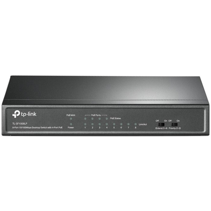 Коммутатор TP-Link TL-SF1008LP, неуправляемый, 8x10/100BASE-TX - фото 51307738