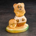 Сувенир  "Медведь с мячом", селенит - фото 10182673