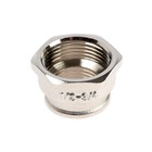 Муфта переходная AQUALINK, 1/2" х 3/4", внутренняя резьба, никелированная латунь - Фото 2