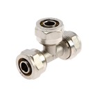 Тройник AQUALINK, обжимной, d=16×16" × 16 мм, цанга/цанга/цанга - Фото 2