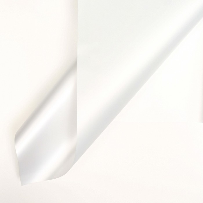 Пленка для цветов и букетов, белая, 0.57×5 м ±5% см - Фото 1