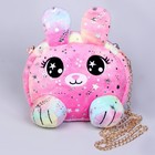 Сумка детская меховая «Зайчик», розовая, 15.5×12.7×4 см - Фото 6