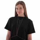 Цепочка на тело женская «Геометрия», треугольники, цвет золото - Фото 2