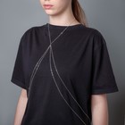 Цепочка на тело женская «Крестики», 4 нити, цвет серебро - Фото 2