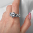 Кольцо «Драгоценность» роскошь, цвет белый в серебре, размер 17 - Фото 3