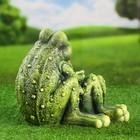 Садовая фигура "Ква-ки с мороженным" 24х20х22см - Фото 3