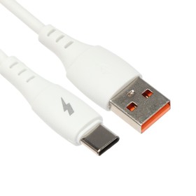 Кабель Exployd EX-K-1288, Type-C - USB, 3 А, 1 м, силиконовая оплетка, белый