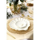 Тарелка «Сияние», d=33 см, стекло, окантовка золотистая - Фото 5