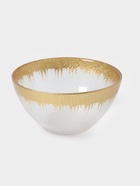 Салатник «Бурлеск», 600 мл, d=15 см, стекло, прозрачный, золотистый - Фото 1