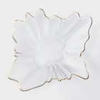 Ваза для фруктов «Рени», 24×22×6 см, с золотой отводкой, стекло, прозрачная - Фото 2