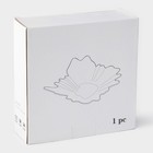 Ваза для фруктов «Рени», 24×22×6 см, с золотой отводкой, стекло, прозрачная - Фото 4