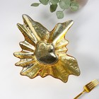 Тарелка стеклянная сервировочная «Рени», 30×7,5 см, цвет золотой - Фото 2
