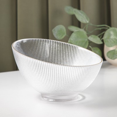 Салатник «Орион», 1.7 л, d=22 см, стекло, прозрачный