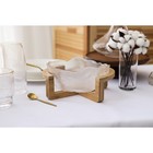 Салатник стеклянный на подставке «Орион», 1,3 л, 20×9,5 см - фото 24363332