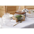 Салатник стеклянный на подставке «Орион», 1,3 л, 20×9,5 см - фото 24363334