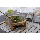 Салатник стеклянный на подставке «Орион», 1,3 л, 20×9,5 см - фото 24363333