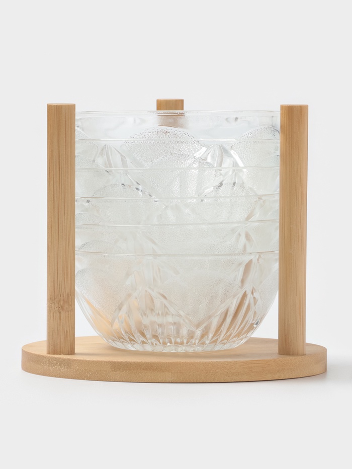 Набор салатников «Вирго», 330 мл, d=12.5 см, на подставке, набор 6 шт., стекло, прозрачный - Фото 1