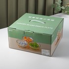 Менажница «Круг», размер чаши 10×6.2 см, 3 шт., стекло, золотитсая - Фото 5