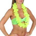 Гавайское ожерелье "Лепестки ириса", цвет лимонный - Фото 1