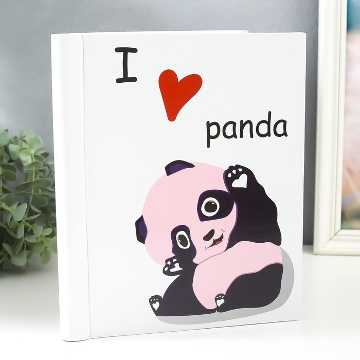 Фотоальбом магнитный 20 листов "Я люблю панд" 29х24х2 см - Фото 1