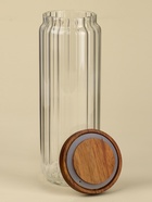 Банка для сыпучих продуктов SL-Home «Дафна», 1.3 л, 9×26 см, с деревянной крышкой. стекло, прозрачная - Фото 2