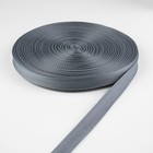 Стропа ременная, 20 мм, 50±1 м, плотность 8.2 г/м, серая №19 - Фото 2