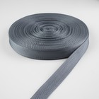 Стропа ременная, 25 мм, 50±1 м, плотность 10.2 г/м, серая №19 - Фото 2