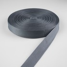 Стропа ременная, 30 мм, 50±1 м, плотность 12.5 г/м, серая №19 - Фото 2