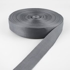 Стропа ременная, 40 мм, 50±1 м, плотность 15.5 г/м, серая №19 - Фото 2