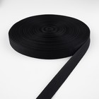 Стропа ременная, 20 мм, 50±1 м, плотность 6.5 г/м, чёрная - Фото 2