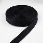 Стропа ременная, 30 мм, 50±1 м, плотность 9.5 гр/м, чёрная - Фото 2