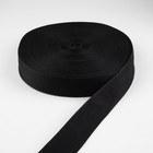 Стропа ременная, 40 мм, 50±1 м, плотность 12 г/м, чёрная - Фото 2