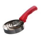 Щётка для ухода за шерстью, зубчатая, металл, красная - Фото 1