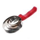 Щётка для ухода за шерстью, зубчатая, металл, красная - Фото 2