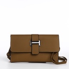 Сумка женская на магните, цвет коричневый - Фото 14