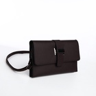 Сумка женская на магните, коричневая - Фото 8
