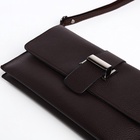 Сумка женская на магните, коричневая - Фото 6