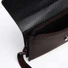 Сумка женская на магните, коричневая - Фото 4