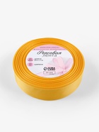 Лента репсовая, 25 мм, 23±1 м, жёлтая №85 - Фото 4