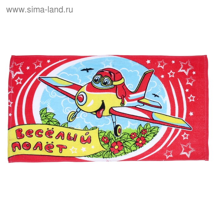 Полотенце "Collorista" Веселый полет 48х90 см 100% хлопок 280гр/м2 - Фото 1