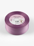 Лента репсовая, 40 мм, 23±1 м, сливовая №126 - Фото 4