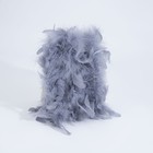 Сумка-клатч на фермуаре, цвет серый - фото 21967107