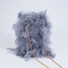 Сумка-клатч на фермуаре, цвет серый - фото 21967108